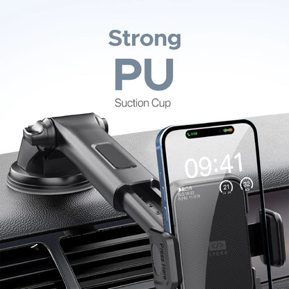 Lycka Clutch H06 – One-Hand Docking Car Mount with 360° Rotation & Never-Drop Suction
