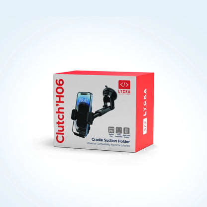 Lycka Clutch H06 – One-Hand Docking Car Mount with 360° Rotation & Never-Drop Suction
